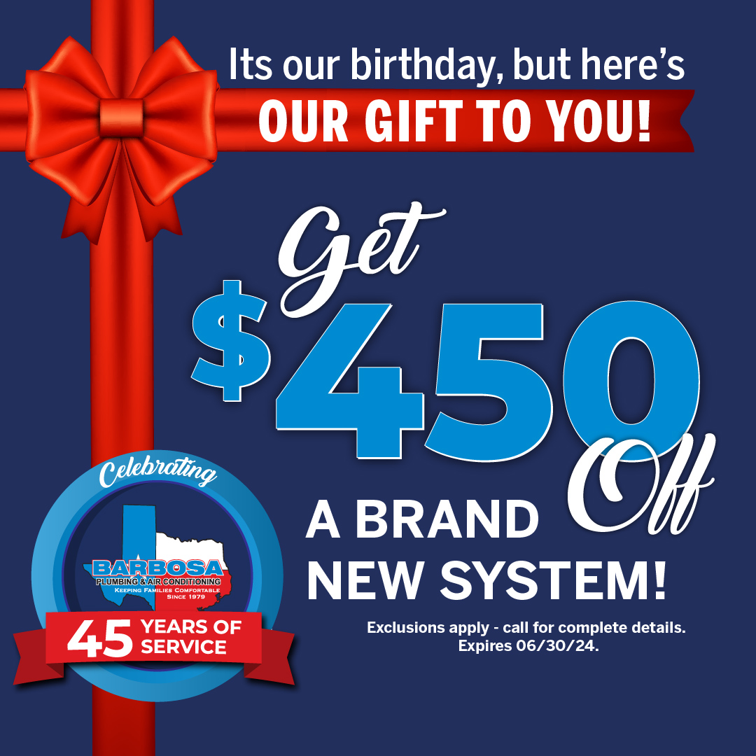$450 off new system
