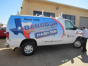 Barbosa Mechanical truck - fast, reliable plumbing repairs, water heater installations, leak detection, and more.